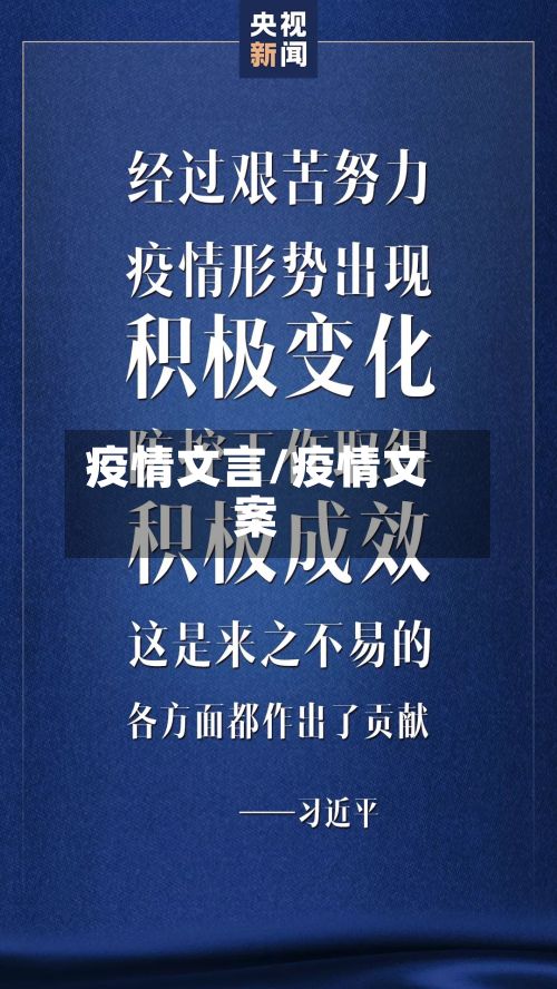 疫情文言/疫情文案