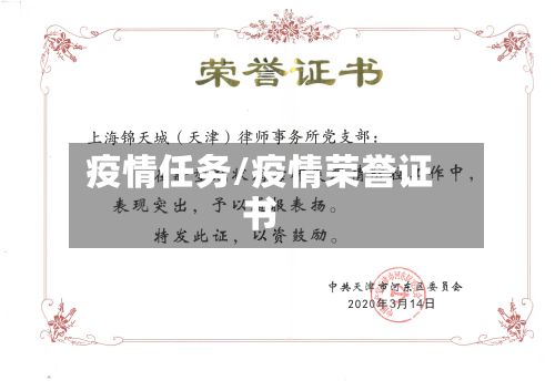 疫情任务/疫情荣誉证书-第3张图片