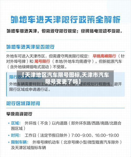 【天津地区汽车限号图标,天津市汽车限号变更了吗】-第2张图片