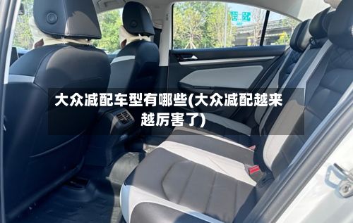 大众减配车型有哪些(大众减配越来越厉害了)