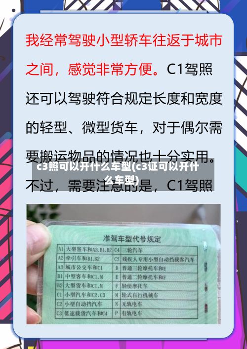c3照可以开什么车型(c3证可以开什么车型)-第2张图片