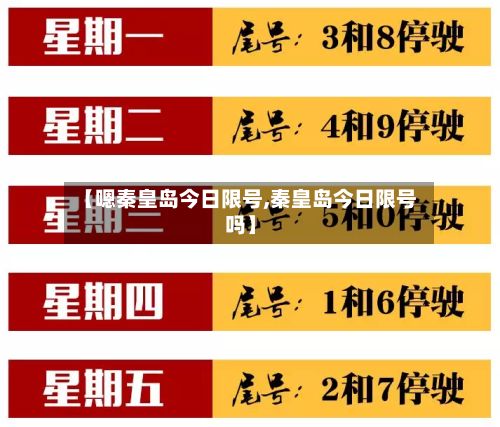 【嗯秦皇岛今日限号,秦皇岛今日限号吗】