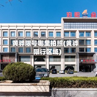 黄骅限号哪里拍照(黄骅限行区域)