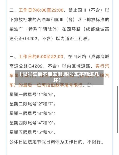 【限号车辆不能去哪,限号车不能进几环】-第2张图片