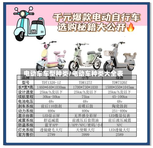 电动车车型种类/电动车种类大全表-第2张图片