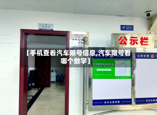 【手机查看汽车限号信息,汽车限号看哪个数字】