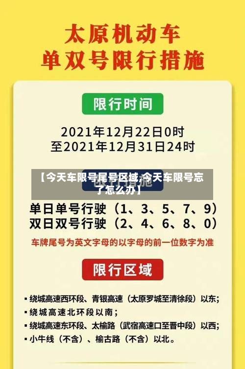 【今天车限号尾号区域,今天车限号忘了怎么办】
