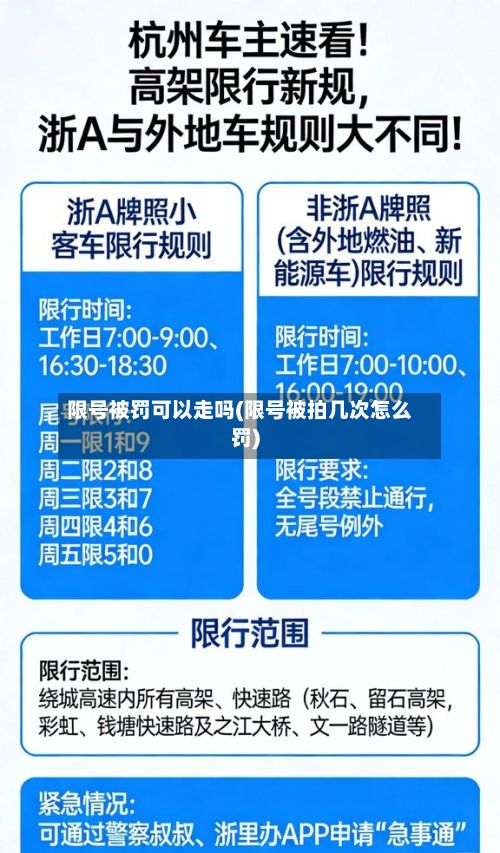 限号被罚可以走吗(限号被拍几次怎么罚)