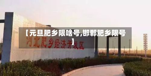 【元旦肥乡限啥号,邯郸肥乡限号】-第3张图片