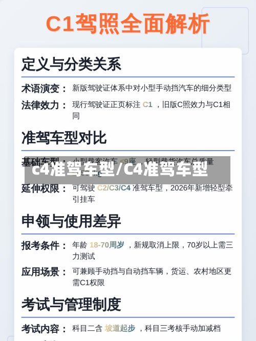 c4准驾车型/C4准驾车型