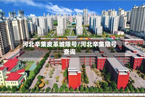 河北辛集皮革城限号/河北辛集限号查询-第2张图片