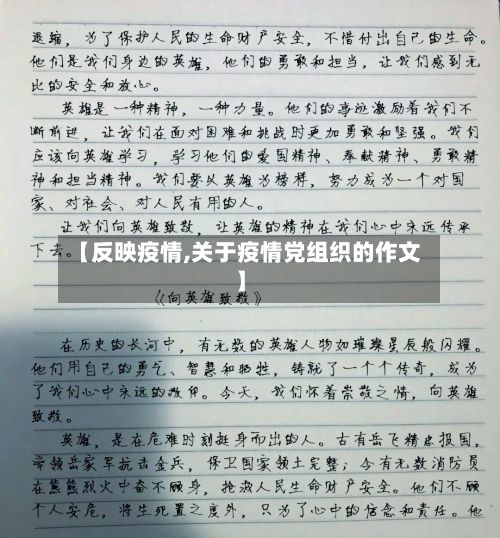 【反映疫情,关于疫情党组织的作文】-第2张图片