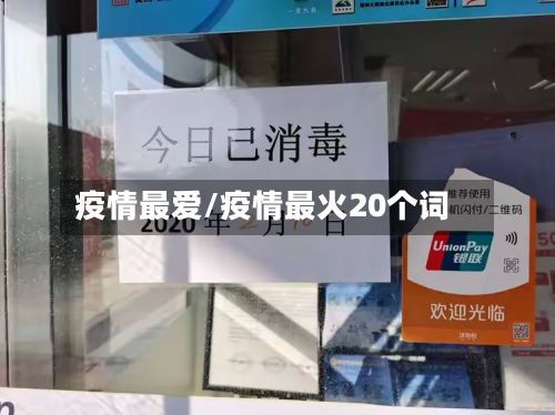 疫情最爱/疫情最火20个词-第2张图片