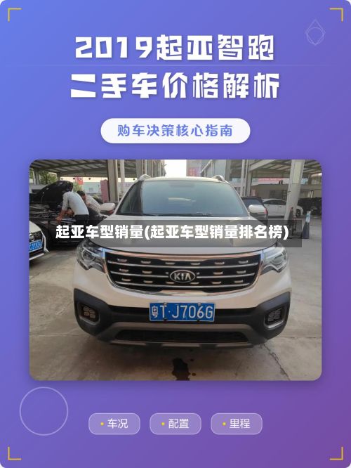 起亚车型销量(起亚车型销量排名榜)
