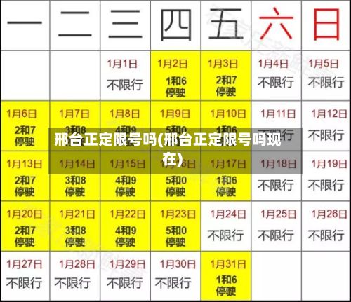 邢台正定限号吗(邢台正定限号吗现在)