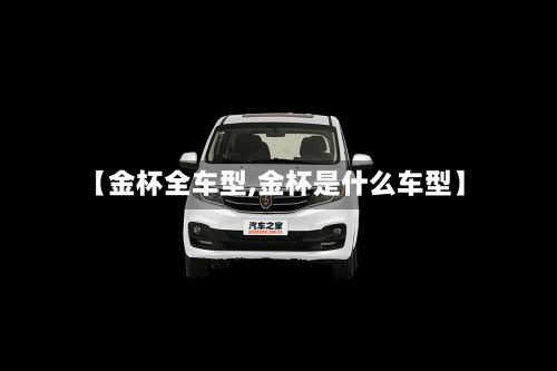 【金杯全车型,金杯是什么车型】