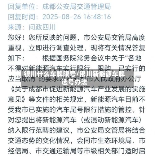 银川什么车牌限号/银川新能源车牌选号办法-第2张图片