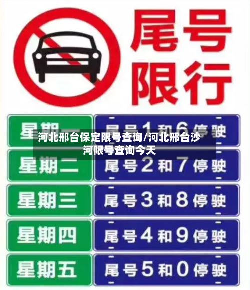 河北邢台保定限号查询/河北邢台沙河限号查询今天-第3张图片